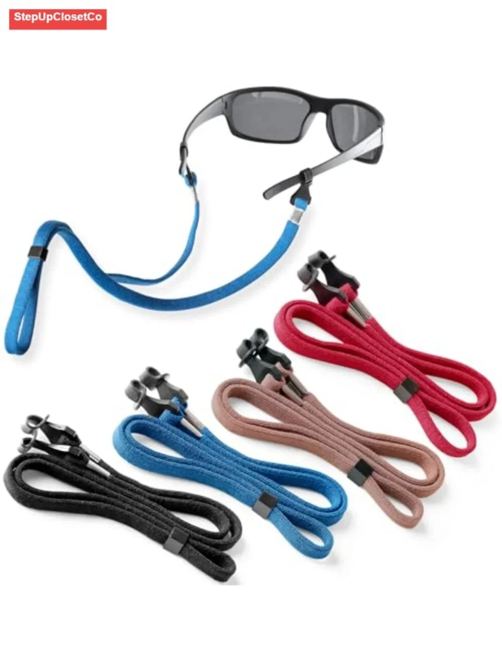 4 Pack Eyeglass Holder Straps Nylon Adjustable Neck Lanyard Sunglass Retainer